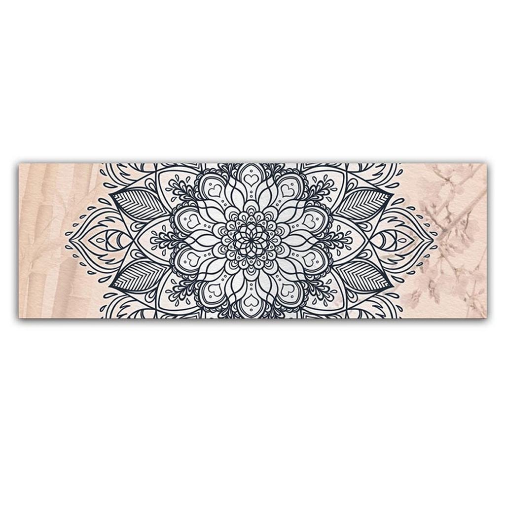 Les Trésors De Lily [A2230] - Vegetable Star Canvas 'Mandala' Gray Pink - 90x30 Cm