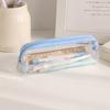 Clear PVC Pencil Case Bag for Waterproof Stationery Students