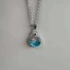 Marine Ocean Collection Alloy Necklace With Moon Pendant For Women And Teens
