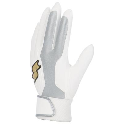 SSK Jednopásmové rukavice BG5019WF Biela x Strieborná JL pre chlapcov (Obe ruky) (1095)