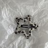 Polka Dot Leopard Print Leather Star Hair Clip - Cloud Cutout BB Clip for Side Bangs