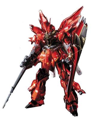 HGUC Mobile Suit Gundam UC Sinanju Titanium Finish Scale Color Coded Plastic Model MSN-06S 1/144
