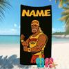 Customizable personalized beach towels Hulk Hogan themed designs.Suitable for the beach, yoga, sports;ideal as beach accessories