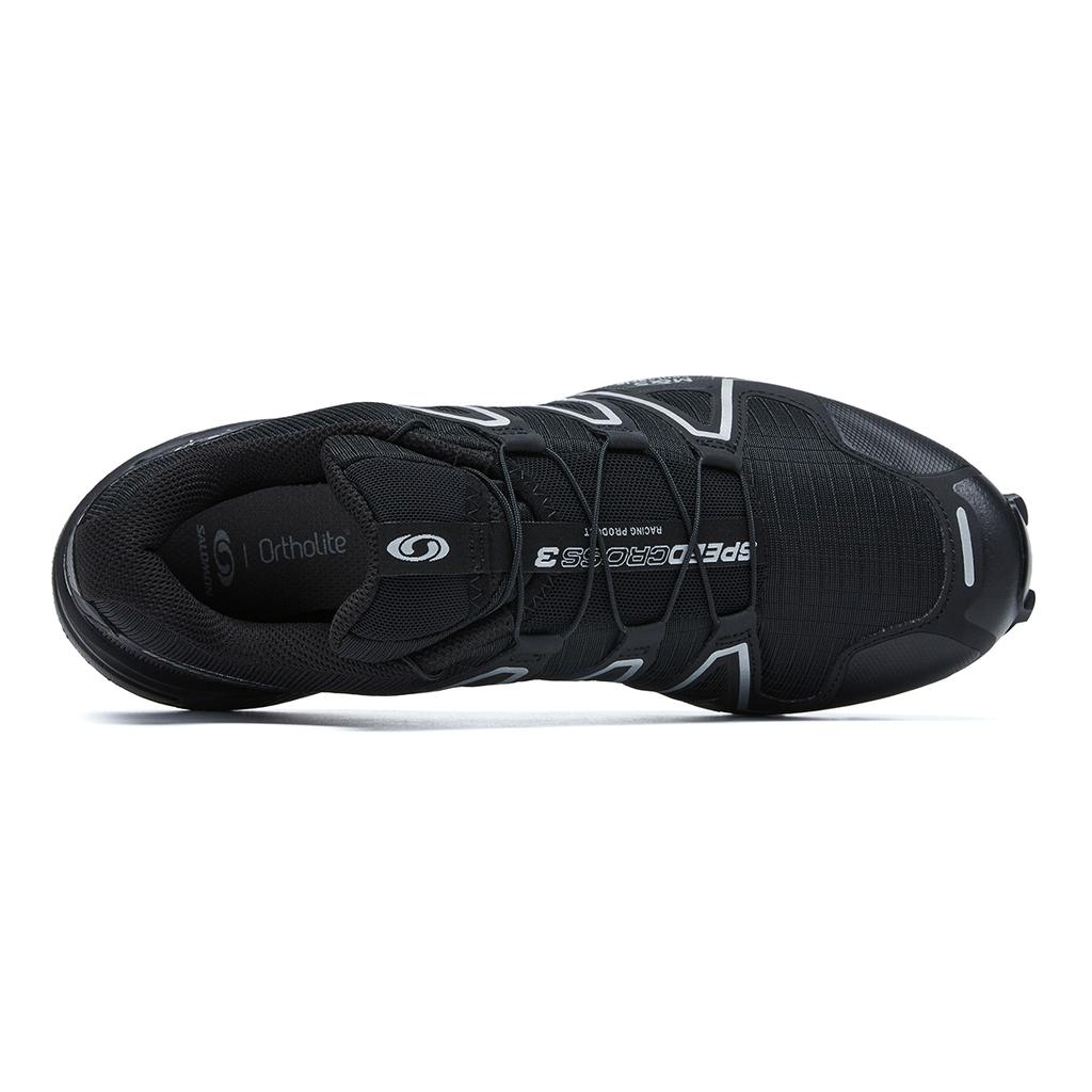 SALOMON Speedcross 3 Black Silver Unisex Sneakers Footwear-Silver L47588000