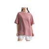 Reebok Casual Simple Comfortable Versatile Loose Round Neck Short Sleeve T-Shirt Unisex Tops Light-Pink 24SRM433UGF2