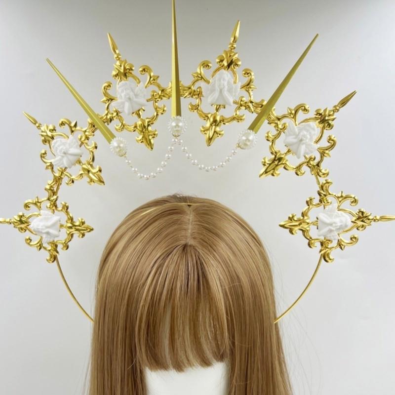 Sophisticated Headbands Elegant Metal Hair Accessory Comfortable Wear Hair Decors For Themed Event Cosplay