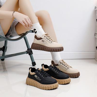 Kadın Moda Spor Ayakkabıları Açık Bağcıklı Kaymaz Kaykay Ayakkabıları Hafif, Rahat, Rahat, Nefes Alabilen Yürüyüş Düz Kadınlar için Spor Ayakkabılar