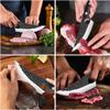 WXCOO Stainless Steel Wooden Handle Chef Cooking Knives Utility Hand-Forged Knife Kitchen Boning Knife Meat Cleaver Fruit Knife
