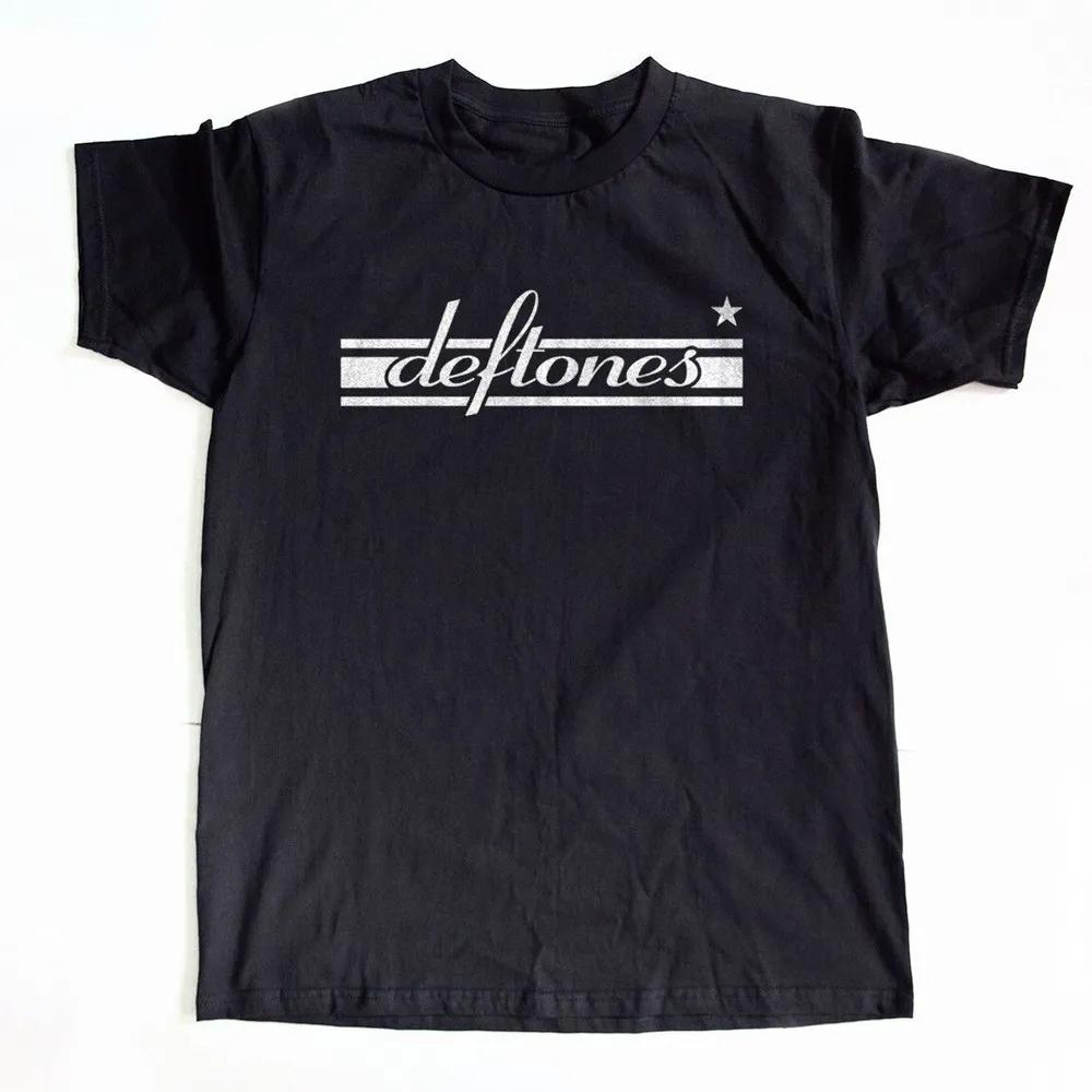 Unisex Short Sleeve Crew Neck Cotton T Shirt Deftones Star Logo Band XXXL