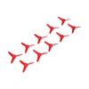 10Pcs 70mm 3 Blades Propeller Plastic DIY Toy Boat RC Car Rotating Accessories 2mm Hole