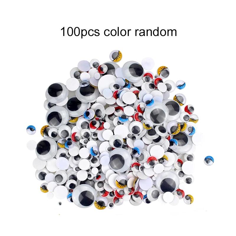 DIY Handgemachtes Zubehör Plüsch-Stickball Cartoon-Augen Kleidungsdekoration Zubehör Haushaltsnähzubehör Handwerk TMZ