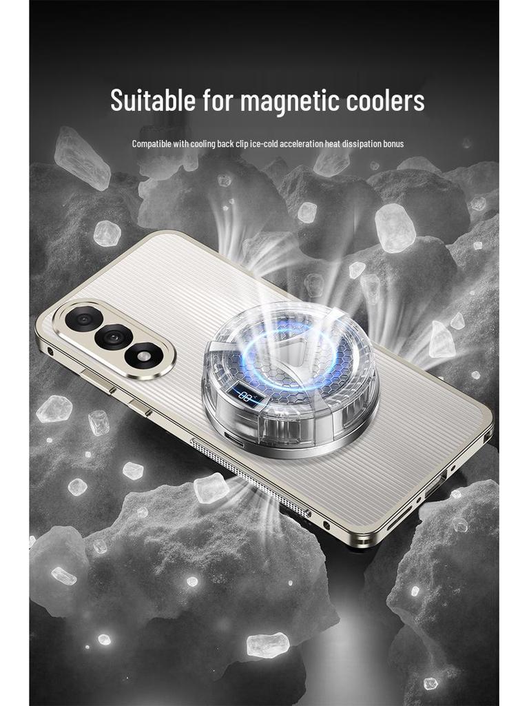 OnePlus Ace 5 Ultimate Metal Buckle Drop-proof Heat Dissipation Case with Lens Protection