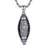 Fashion Simple Six Character Truth Spinning Cylinder Necklace For Men And Women Retro Transit Pendant Sweater Chain Punk Jewelry