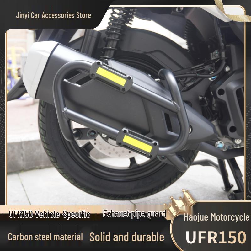 Haojue UFR150 Exhaust Guard Bumper, Anti-fall, and Collision Bar