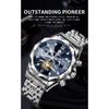 BINBOND Luxury Men Watch Top Original Waterproof Luminous Chronograph Man Wristwatch Stainless Steel Quartz Watches