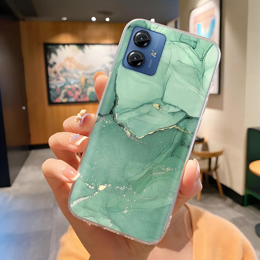 For Motorola Moto G14 4G Case Phone Cover High Quality Clear Silicone Funda For Moto G14 4G Full Protection Back Covers Coque