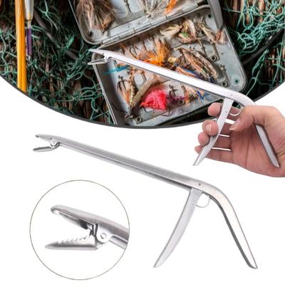 Multifunctional Long Handle Pliers Stainless Steel Hook Remover Clamp Clip Pincers  Fish Mudskipper Sundries Pick-up Hand Tool Fish Lip Clip Set