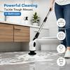 Rechargeable Power Scrubber for Household Cleaning Long Handle Electric Brush for Bathroom Sink Tile and Channel Care