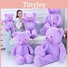 Purple Large Teddy Bear Plush Toy Cute Cartoon Girl Birthday Holiday Doll Gift