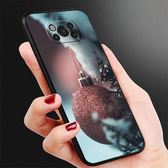 

Черный чехол для Samsung Galaxy M13 M12 M22 M23 M33 M52 M32 5g M31 M30s M51 M31s M11 M31 Prime, милый чехол с рождественской елкой for Samsung M32 4G