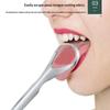 1 Pcs Reusable Stainless Steel Useful Tongue Scraper Cleaner Fresh Breath Cleaning Coated Tongue Oral Hygiene Care Tools