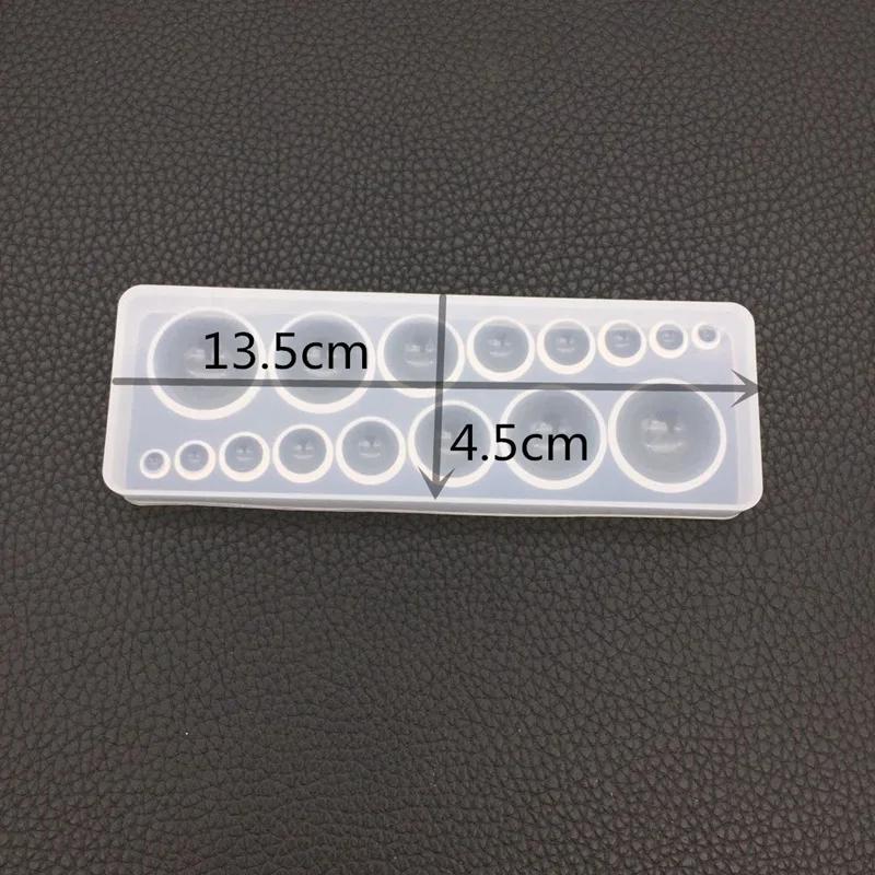 

1 шт. DIY Кристальная эпоксидная форма Круглый шар Планета Декорация Звездный шар Зеркало Многостильная Сфера Смола Силиконовая форма Ювелирные изделия