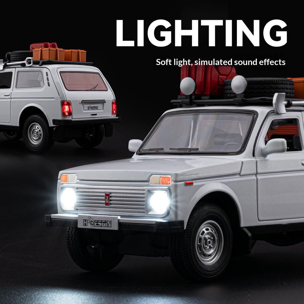 1/24 LADA NIVA Outdoor Edition Alloy Car Model Classic Off-Road Vehicle Toy Suitable for Children Over 3 Years Old Toy Car Gift