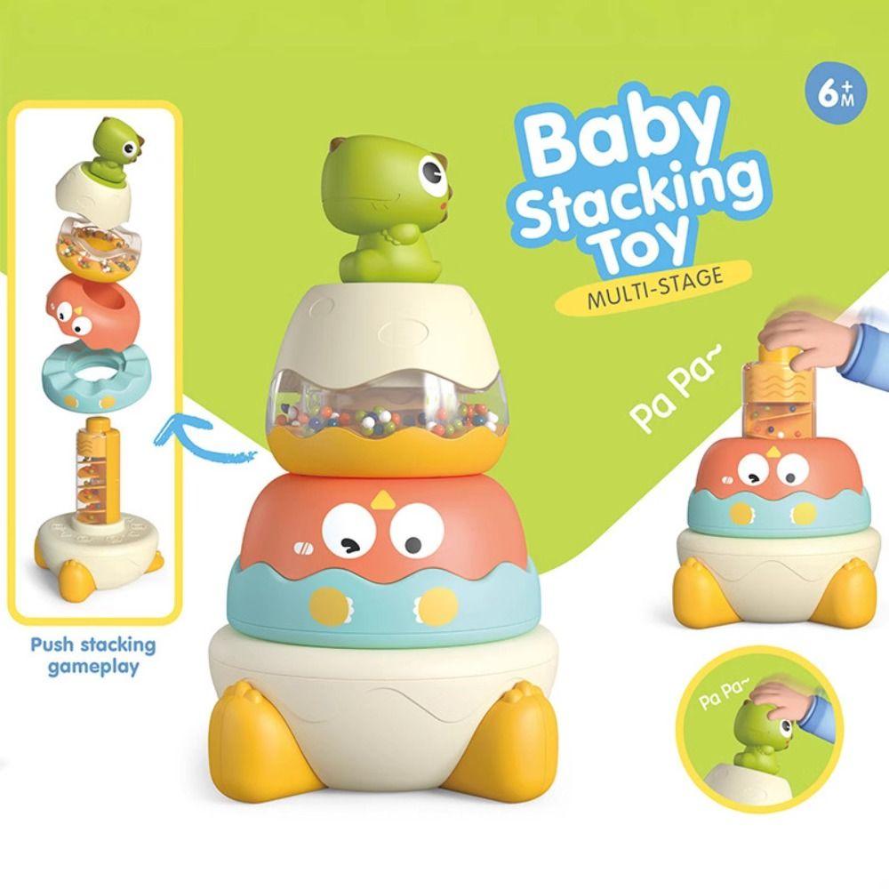 Montessori Toy Stacking Rings Developmental Toys  Develop Cognition Ability