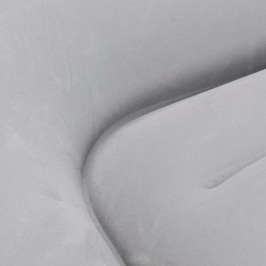 Multifunkční nafukovací cestovní matrace 2-v-1 PVC semišový měkký polštář na spaní pro auto SUV