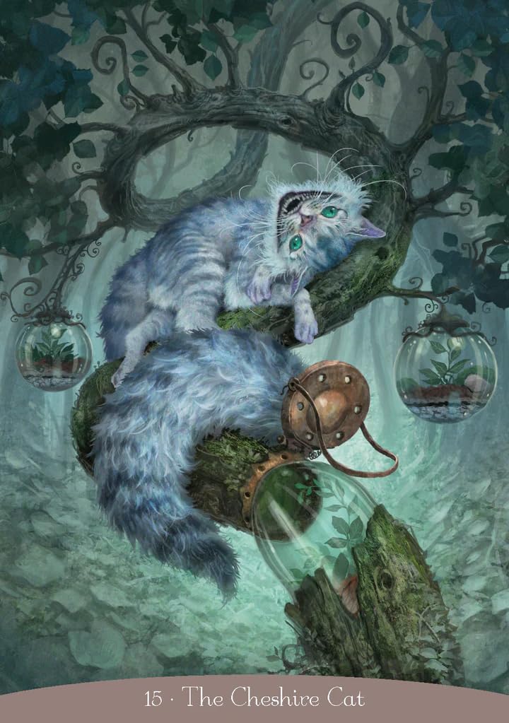 Kancharo 36-Card Oracle Card Set, Tarot Reading [Alice in Wonderland Oracle], Includes Japanese Oracle Card Basic Instructions & Pouch (Authentic)