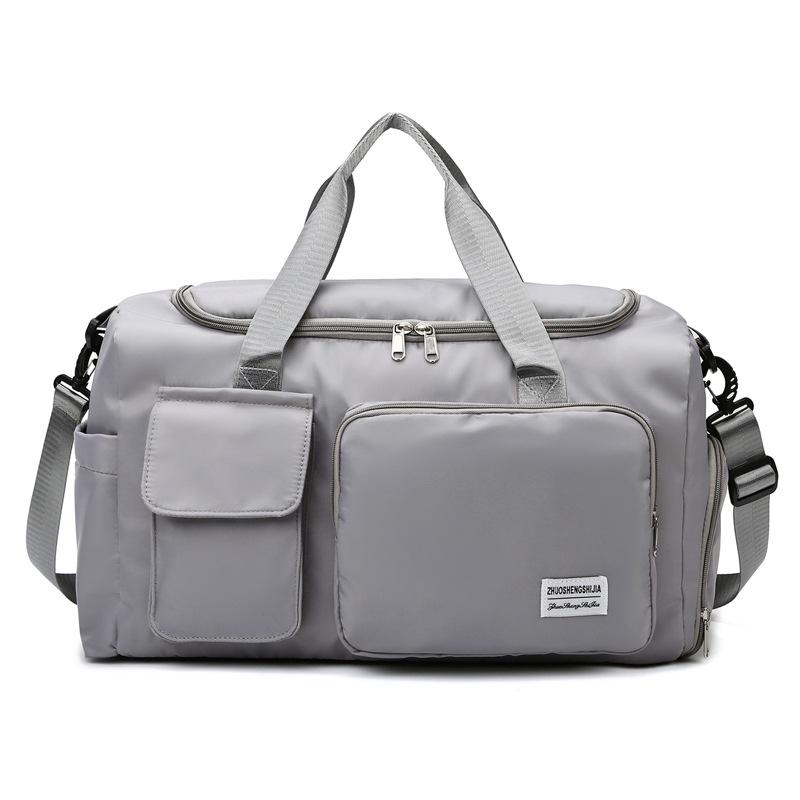 Large Capacity Travel Handbag: Ideal for Casual, Business, Outdoor Sports, with Wet/Dry Separation & Crossbody Feature.