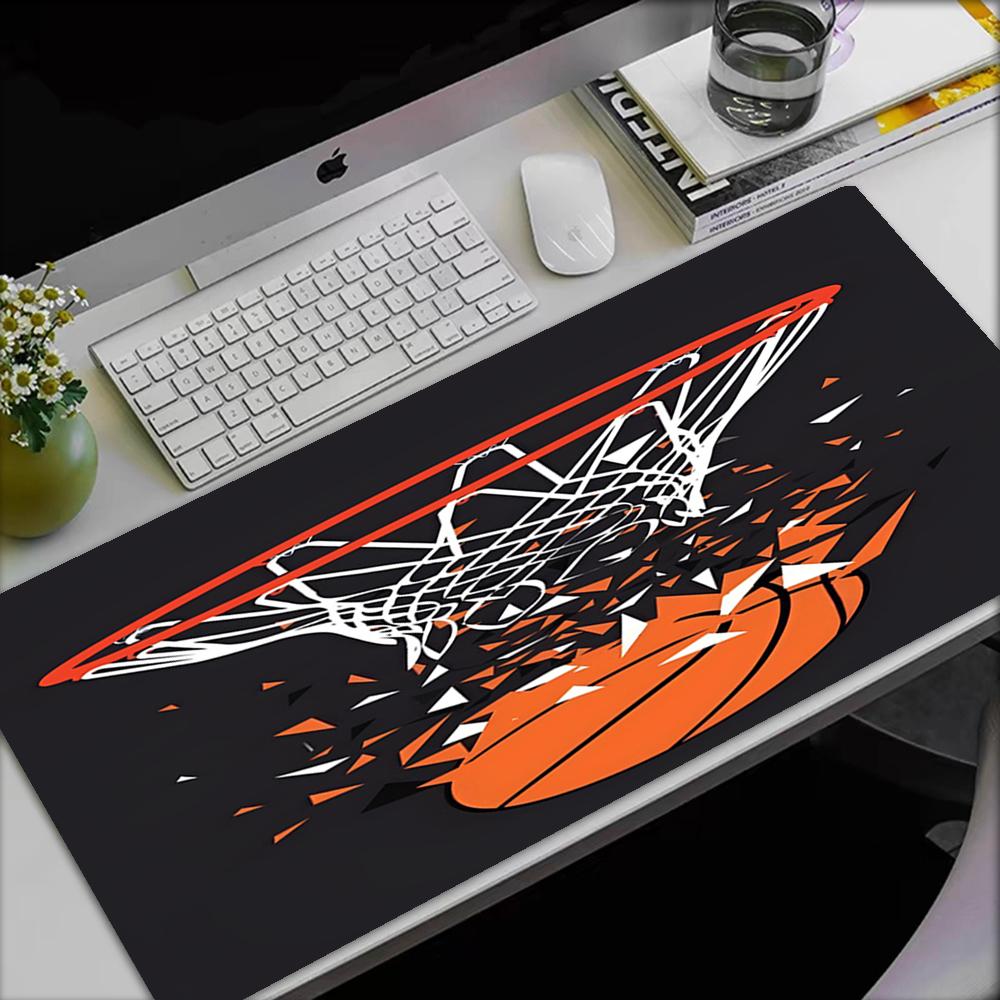 Basketball-Thema Mauspads, Rutschfeste Gummiunterseite, Multifunktionales Büro- & Wohnraumdekor, Perfekt zur Personalisierung des Arbeitsplatzes.