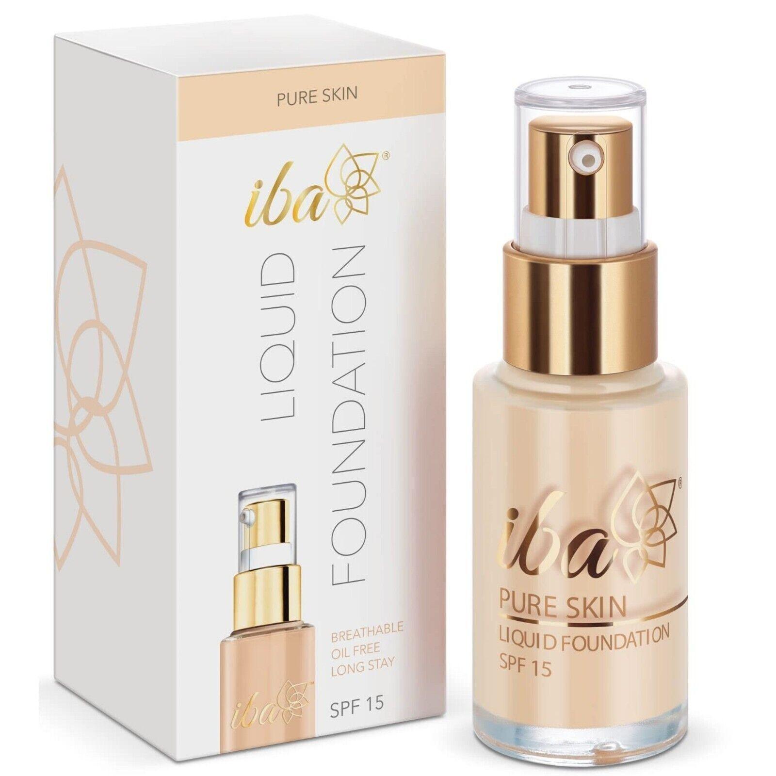 

Iba Pure Skin Liquid Foundation With SPF 15 For Women Shade Snow White 30Ml LR415