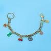 Cute  Bag Keychain Flower Cherries And Cookies Pendant Bag Chain For Women Bag Charm Cute Accessories Jewelry Gifts
