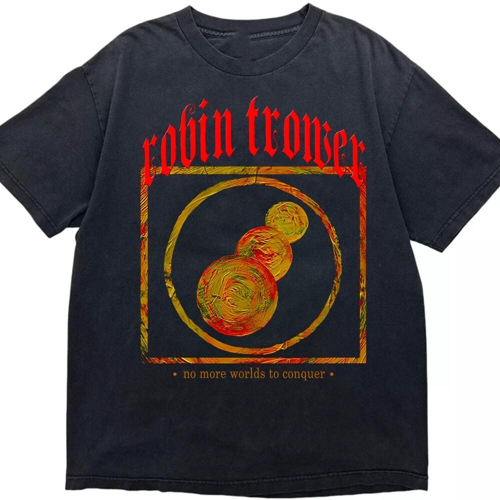 Rare Robin Trower Unisex Men All Size T-Shirt 11D475 Unisex T-Shirt XL