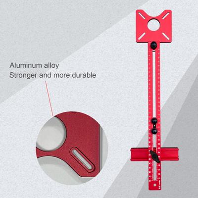 Router Frässpår Fäste Skåp Hårdvara Jig Förbättrad stabilitet Avtagbar design Anpassningsbar bas Dyvelguide Stämpelsökare