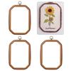 3 Pcs Resin Embroidery Hoop Crosses Stitching Hoop Embroidery Frame Adjustable Embroidery Hoop for Sewing Needlework