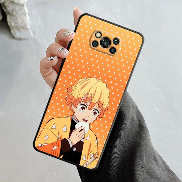 Case For Xiaomi Poco X3 Nfc X4pro M3 C40 For Mi 12 11 10 10t 8 Note10 Lite 11ultra 11t Pro F1 Cartoon Anime Demon Slayer Nezuko
