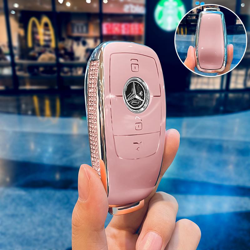 Mercedes Key Cover: C-Class, E-Class, GLC300, A200 - Elegant Design for Models C260L, E300L, C200L.