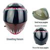 Venom Custom Bear Doll: Model Locomotive, Motorcycle Helmet, Car Pendant, Mini Figurine