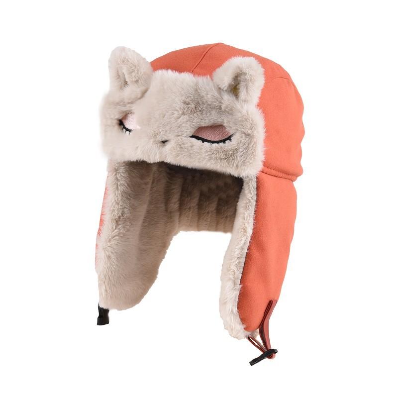 Beaver Cute Thunderhead Cap Female Cartoon Winter Thickening Cold Warm Cap Ear Protection Cycling Cotton Hat
