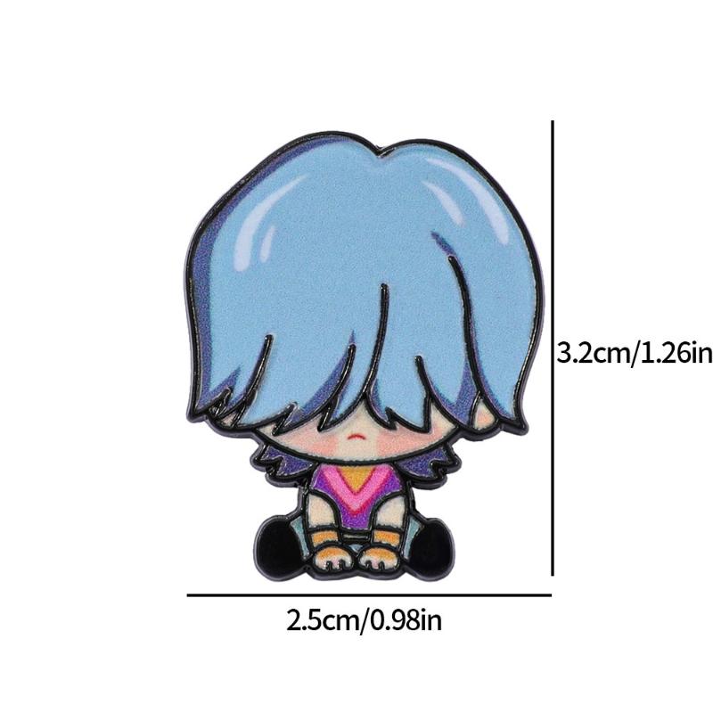 Broches de Metal de Caçadores de Demônios Kpop Desenho Animado Para Mulheres Pins de Lapela Acessórios de Fantasia Para Mochila Joias da Moda Presentes Para Amiga