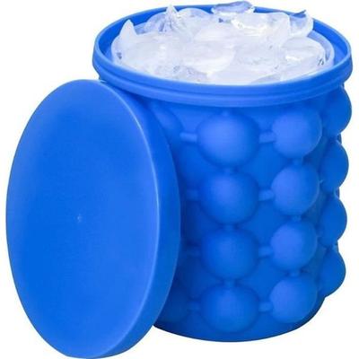 Ice Bucket - SHOP-STORY - Ice Cube Maker - Food Grade Silicone - 40 Ice Cubes - 2 In 1