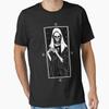 Gothic Dead Nun Essential T Shirt Vintage Streetwear Versatile Stretched Breathable Top For Everyday Wear Graphic