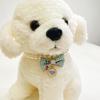 Pet Bowknot Adjustable Collar Cat Jewelry Pendant Princess Pearl Necklace Puppy Collar Decorative Dog Collar Accessories