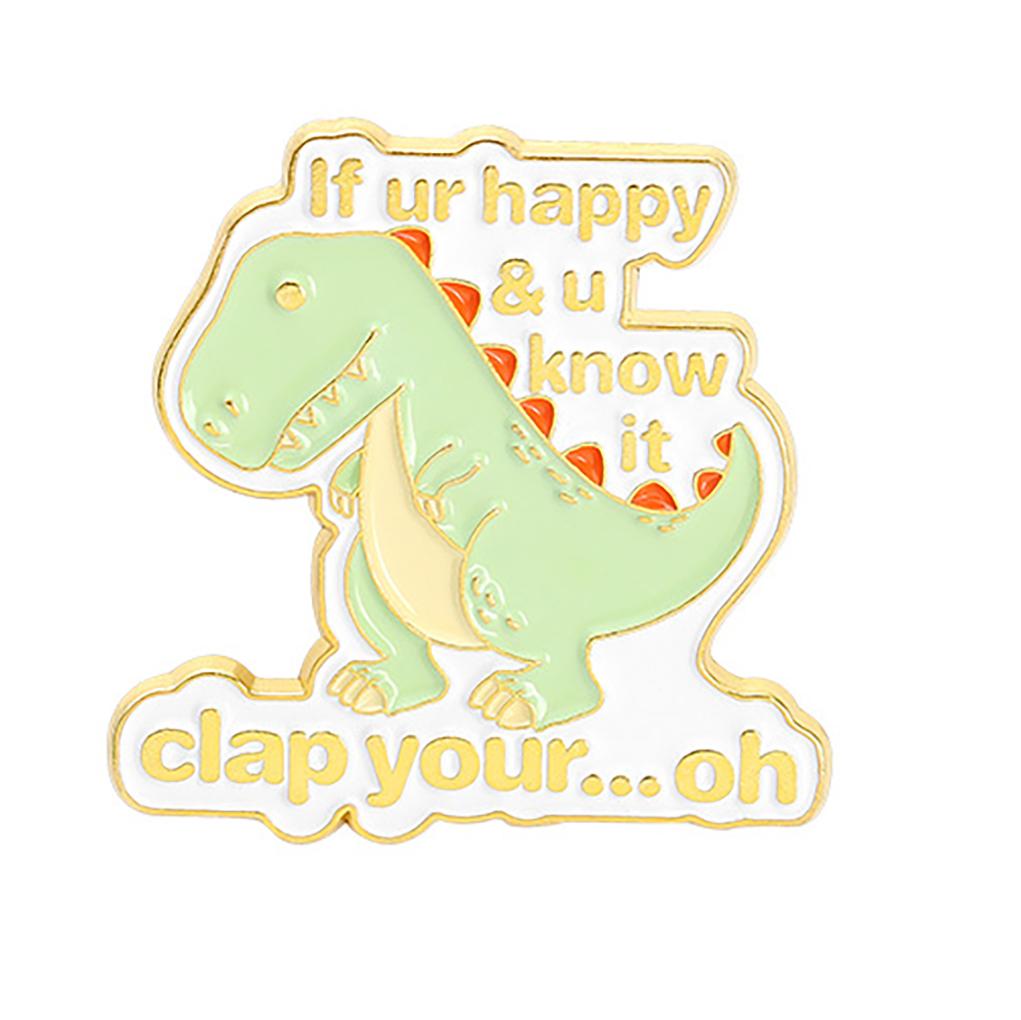 Triceratops Tyrannosaurus Rex Giraffe Stegosaurus Brontosaurus Brooch Badge Dinosaur Lapel Pins Dinosaur Brooch Pterosaur
