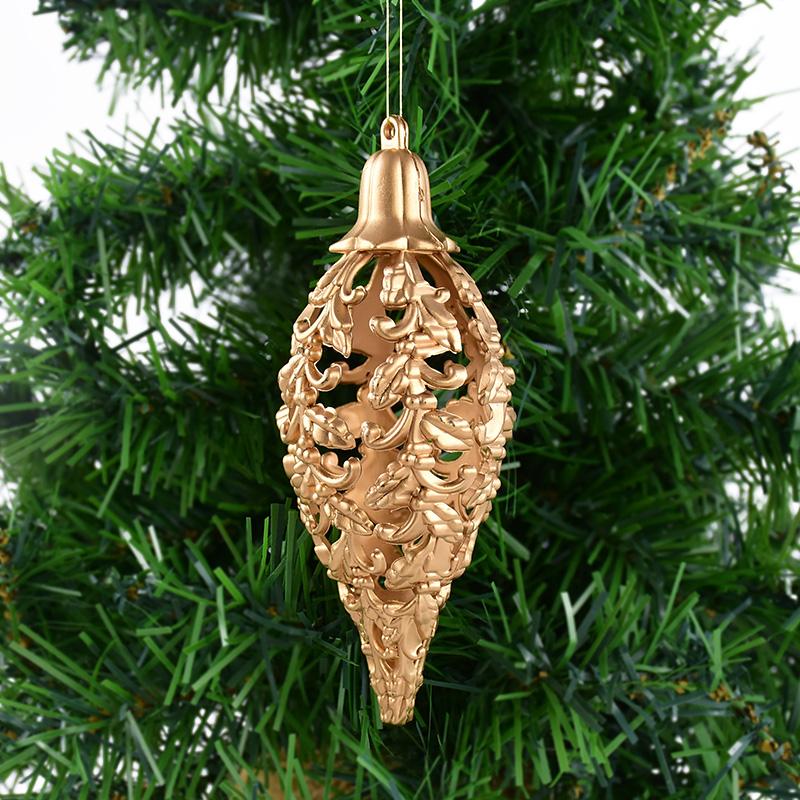 4/8 Stück Weihnachtskugel-Ornamente Gold Hohlstern Anhänger Weihnachtsbaum Hängende Dekoration für Zuhause 2026 Neujahr Navidad Geschenke