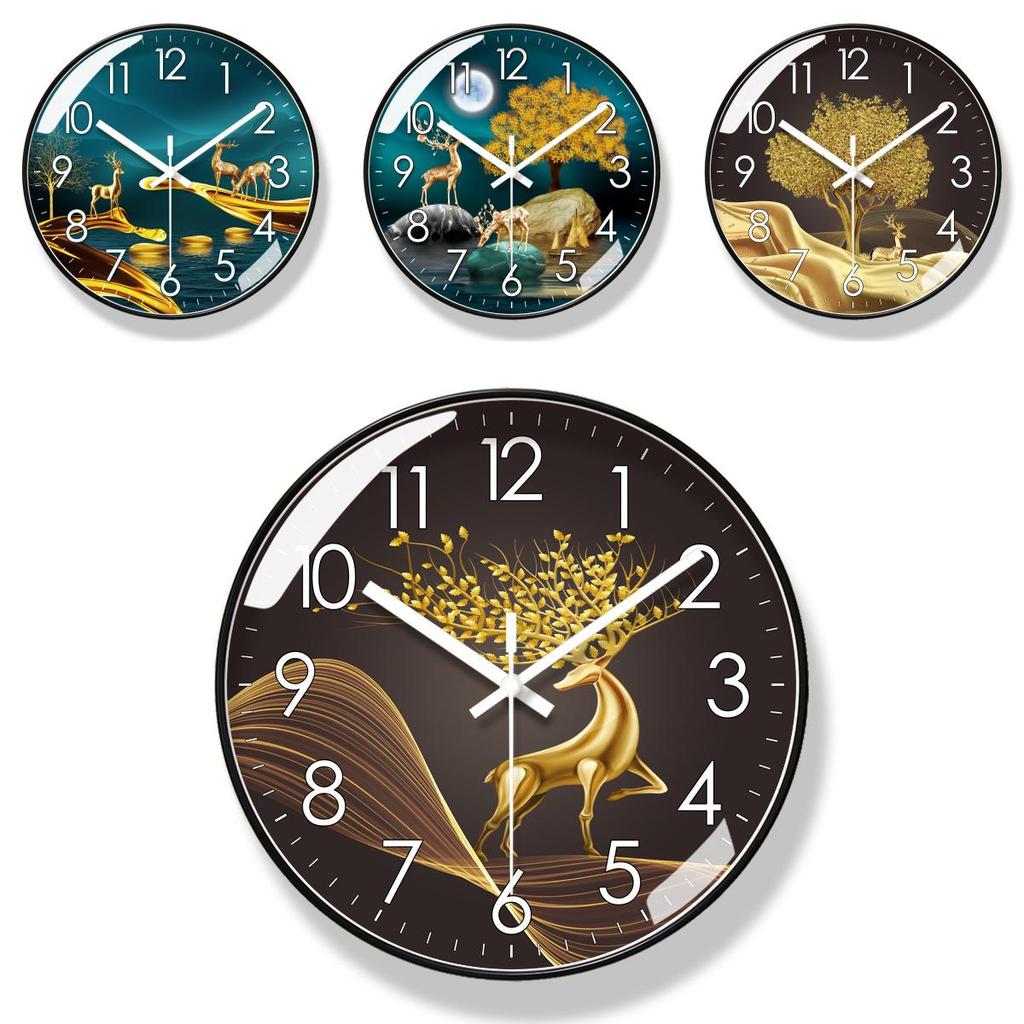 Moderne leise Wanduhr mit Quarzwerk für Wohnzimmerdekoration