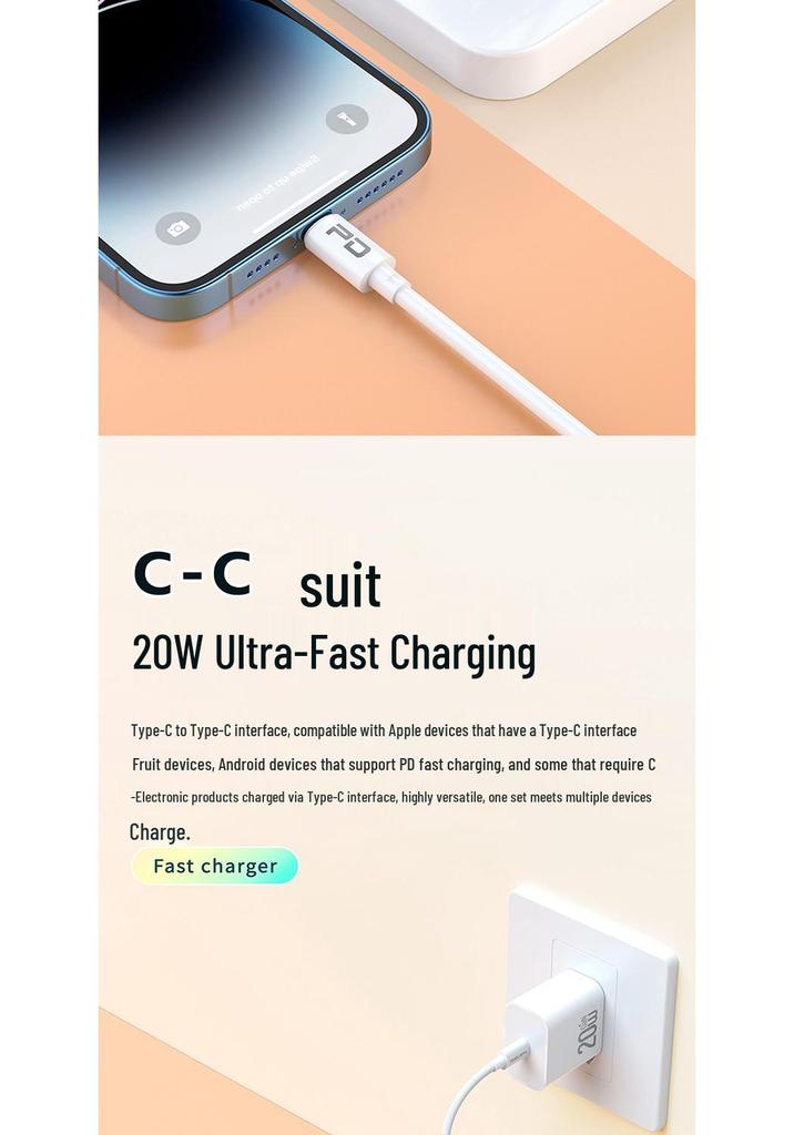 PD30W Ultra-Fast Charger Set for Apple & Huawei Devices