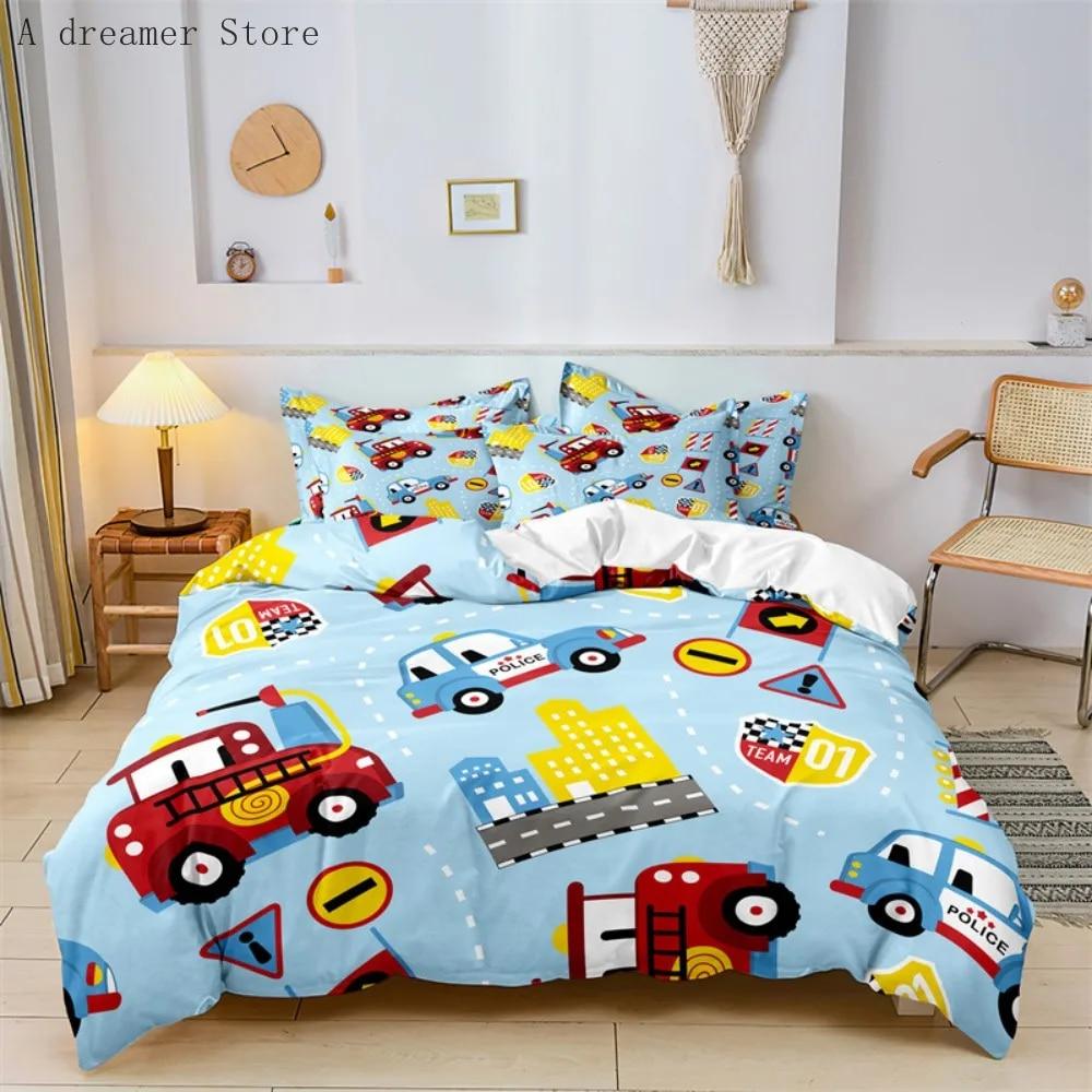Eenpersoons beddengoed set blauw bij dekbedovertrek voor kinderen, zacht, ademend, hypoallergeen microvezel dekbedovertrek met ritssluiting, 1 dekbedovertrek (135x200 cm) 2 kussenslopen (50x75 cm